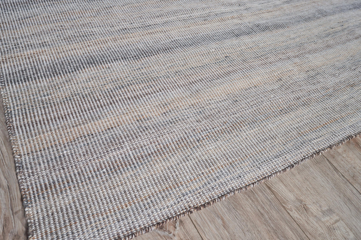 Exquisite Rugs Lenzi Indoor/Outdoor Flatweave PET yarn 4861 Gray/Ivory 10' x 14' Area Rug