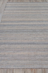 Exquisite Rugs Lenzi Indoor/Outdoor Flatweave PET yarn 4861 Gray/Ivory 10' x 14' Area Rug