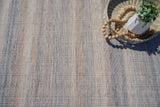 Exquisite Rugs Lenzi Indoor/Outdoor Flatweave PET yarn 4861 Gray/Ivory 10' x 14' Area Rug