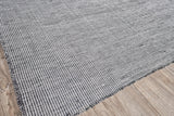 Exquisite Rugs Lenzi Indoor/Outdoor Flatweave PET yarn 4862 Black/Ivory 6' x 9' Area Rug