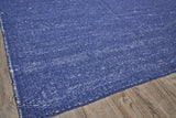 Exquisite Rugs Loro Indoor/Outdoor Flatweave PET yarn 4859 Navy 3' x 5' Area Rug