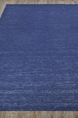 Exquisite Rugs Loro Indoor/Outdoor Flatweave PET yarn 4859 Navy 9' x 12' Area Rug