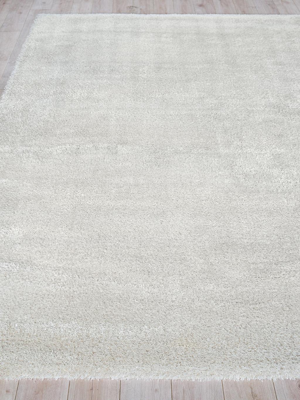 Exquisite Rugs Luxe Shag Power-loomed Polyester/Microfiber 5478 Light Beige 4' x 6' Area Rug