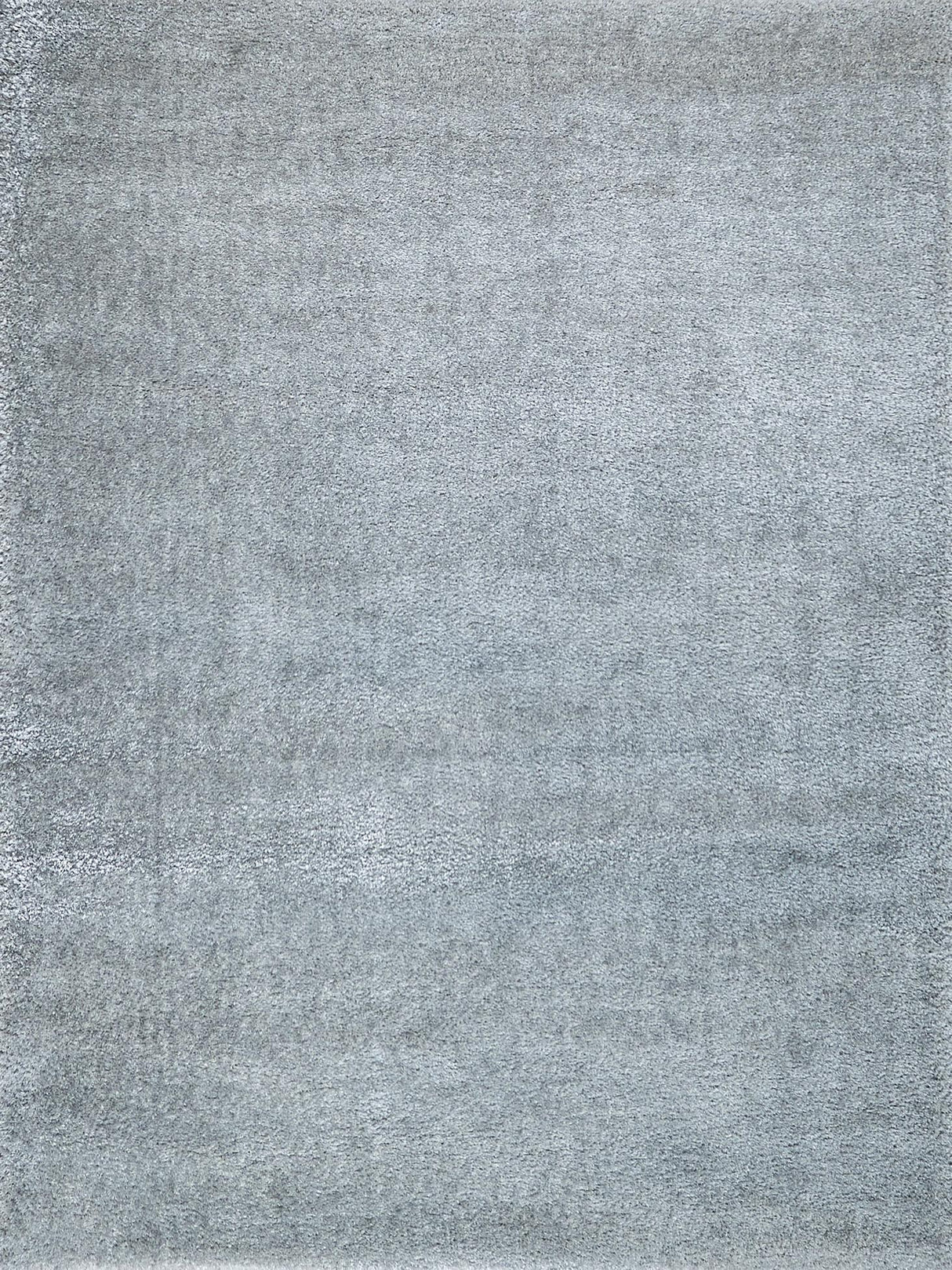 Exquisite Luxe Shag Power-loomed Polyester/Microfiber Silver Area Rug 10.0'X14.0' Rug