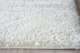 Exquisite Rugs Luxe Shag Power-loomed Polyester/Microfiber 5494 Ivory 10' x 14' Area Rug