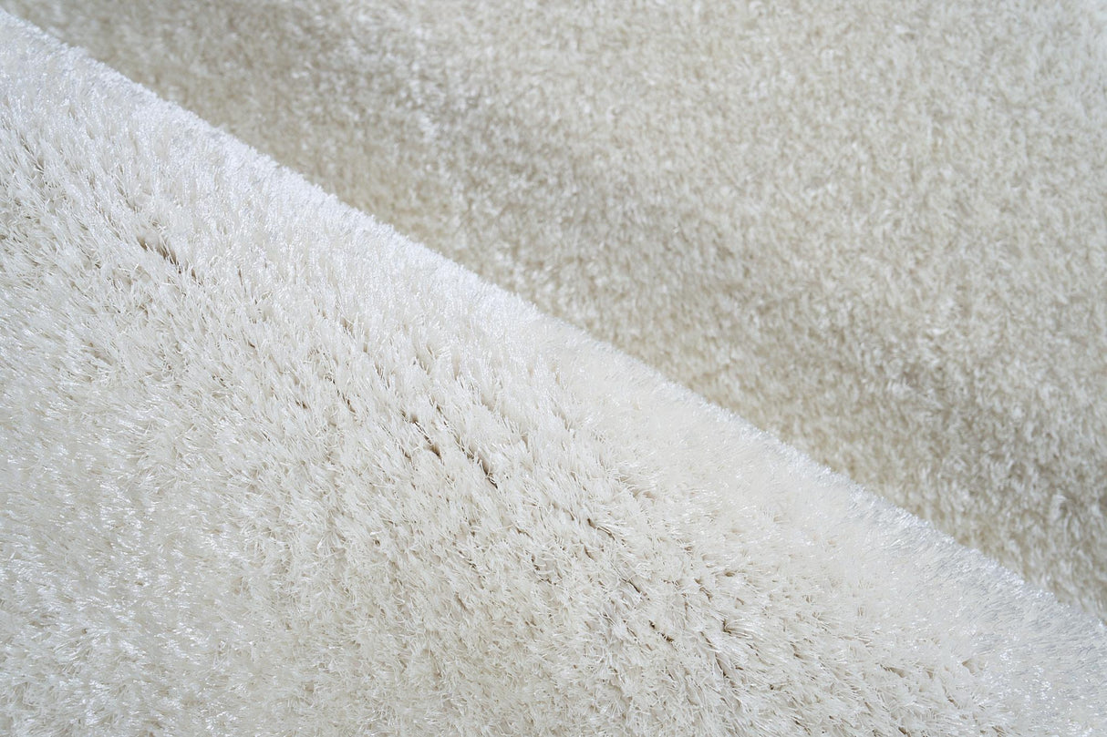 Exquisite Rugs Luxe Shag Power-loomed Polyester/Microfiber 5494 Ivory 4' x 6' Area Rug