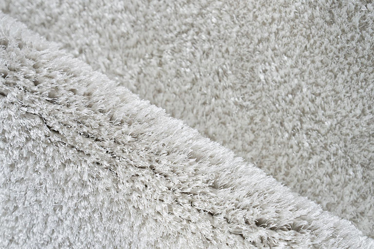 Exquisite Rugs Luxe Shag Power-loomed Polyester/Microfiber 5495 Taupe 4' x 6' Area Rug