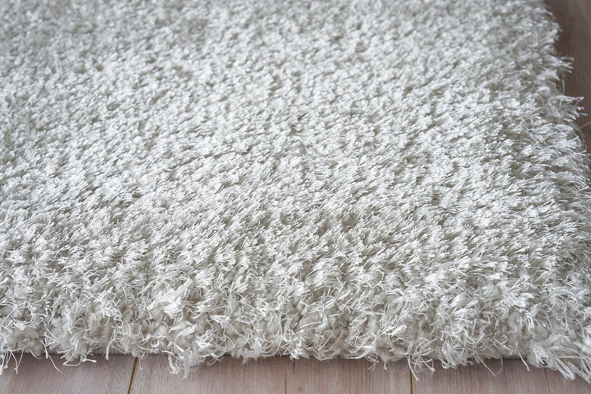 Exquisite Rugs Luxe Shag Power-loomed Polyester/Microfiber 5495 Taupe 4' x 6' Area Rug