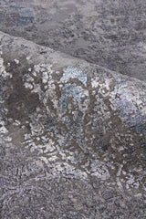 Exquisite Rugs Maison Hand-knotted Wool/Bamboo Silk 2596 Charcoal/Purple 12' x 15' Area Rug