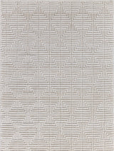 Exquisite Rugs Manzoni Hand-loomed New Zealand Wool 4873 Ivory 10' x 14' Area Rug