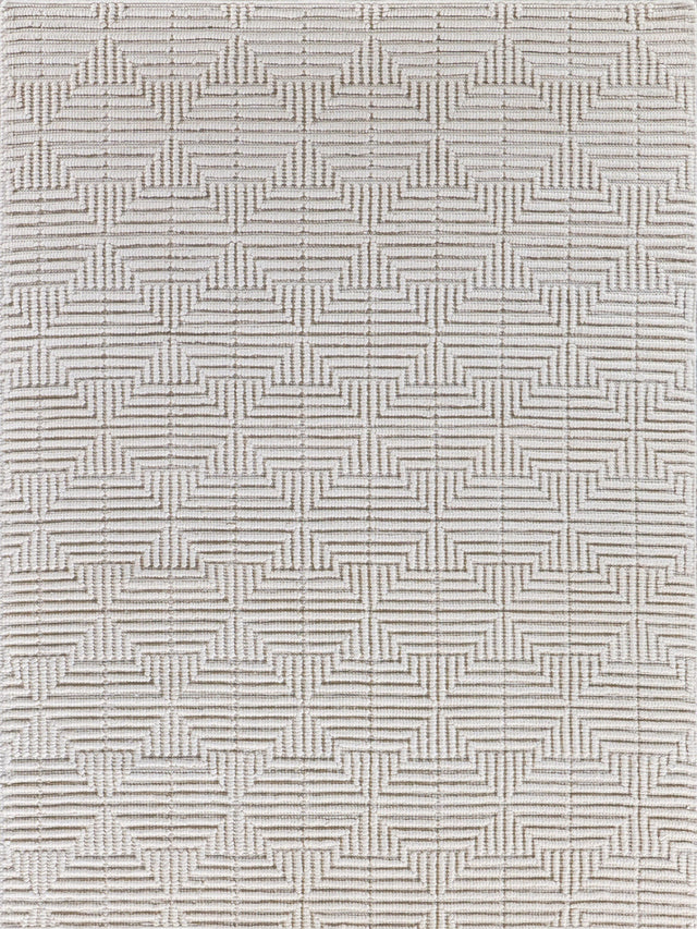 Exquisite Rugs Manzoni Hand-loomed New Zealand Wool 4873 Ivory 10' x 14' Area Rug