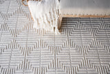 Exquisite Rugs Manzoni Hand-loomed New Zealand Wool 4873 Ivory 10' x 14' Area Rug