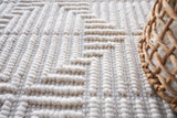 Exquisite Rugs Manzoni Hand-loomed New Zealand Wool 4873 Ivory 10' x 14' Area Rug