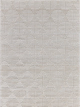 Exquisite Manzoni Hand-loomed New Zealand Wool Ivory Area Rug 8.0'X10.0' Rug