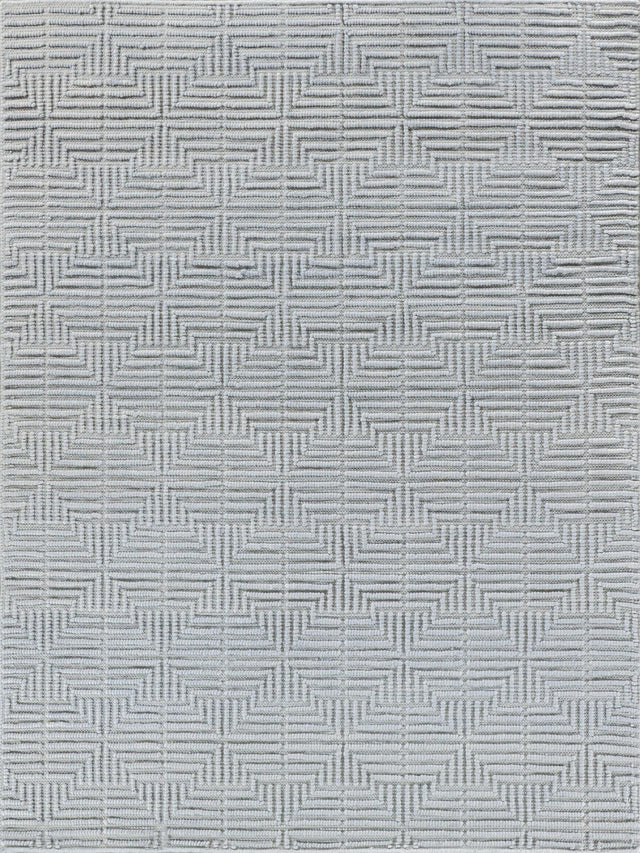 Exquisite Rugs Manzoni Hand-loomed New Zealand Wool 4874 Silver 10' x 14' Area Rug