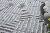Exquisite Rugs Manzoni Hand-loomed New Zealand Wool 4874 Silver 10' x 14' Area Rug