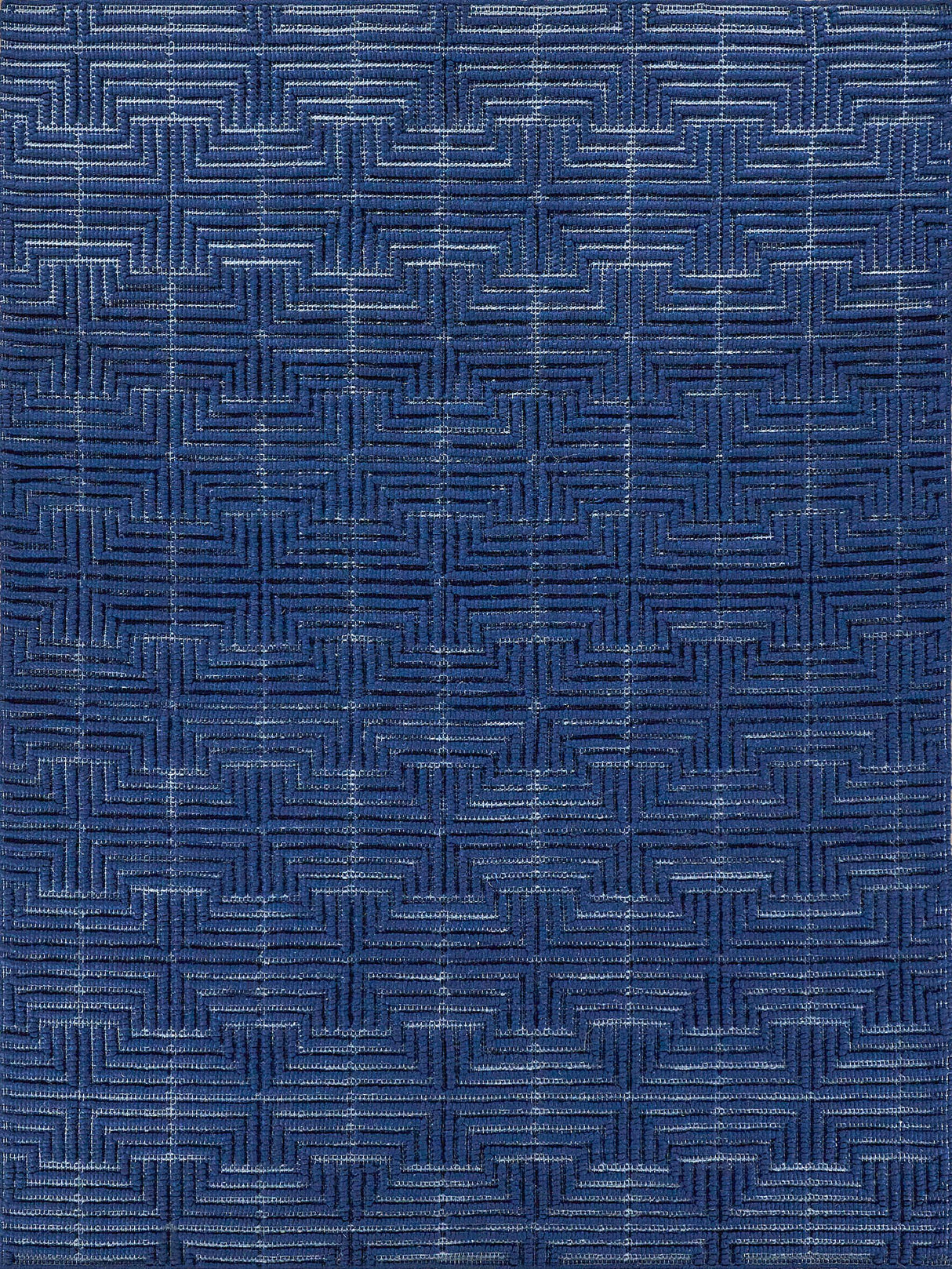 Exquisite Manzoni Hand-loomed New Zealand Wool Navy Area Rug 10.0'X14.0' Rug