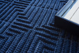 Exquisite Rugs Manzoni Hand-loomed New Zealand Wool 4875 Navy 12' x 15' Area Rug