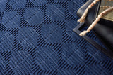 Exquisite Rugs Manzoni Hand-loomed New Zealand Wool 4875 Blue 6' x 9' Area Rug