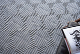 Exquisite Rugs Manzoni Hand-loomed New Zealand Wool 4958 Gray 10' x 14' Area Rug