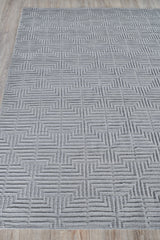 Exquisite Rugs Manzoni Hand-loomed New Zealand Wool 4958 Gray 10' x 14' Area Rug