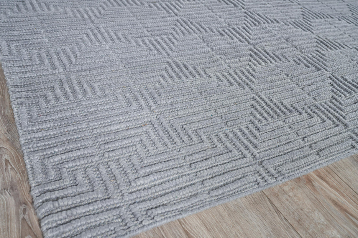Exquisite Rugs Manzoni Hand-loomed New Zealand Wool 4958 Gray 12' x 15' Area Rug