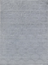 Exquisite Manzoni Hand-loomed New Zealand Wool Gray Area Rug 5.0'X8.0' Rug