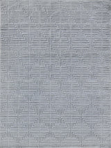 Exquisite Rugs Manzoni Hand-loomed New Zealand Wool 4958 Gray 8' x 10' Area Rug