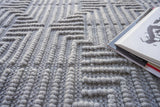 Exquisite Rugs Manzoni Hand-loomed New Zealand Wool 4958 Gray 9' x 12' Area Rug