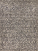 Exquisite Meena Hand-knotted Wool/Silk Beige/Brown Area Rug 8.0'X10.0' Rug