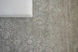 Exquisite Rugs Meena Hand-knotted Wool/Silk 2468 Silver/Gray 8' x 10' Area Rug