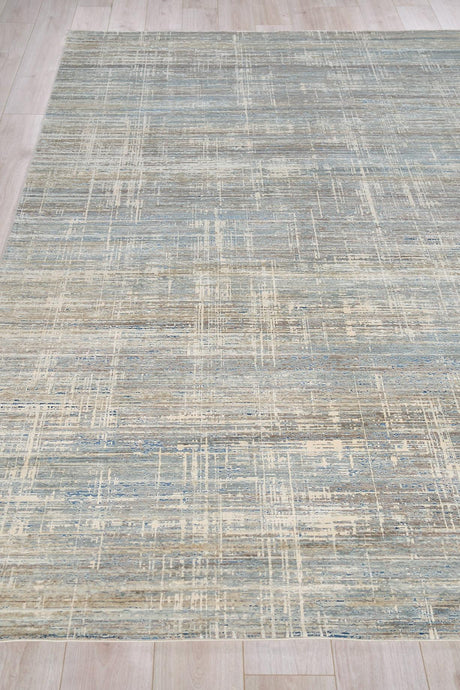 Exquisite Rugs Mercuri Power-loomed Acrylic/Viscose 5684 Light Blue/Blue 9' x 12' Area Rug