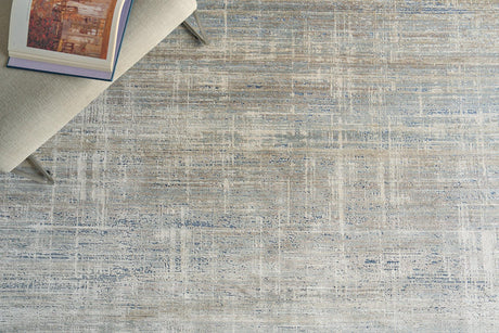Exquisite Rugs Mercuri Power-loomed Acrylic/Viscose 5684 Light Blue/Blue 9' x 12' Area Rug