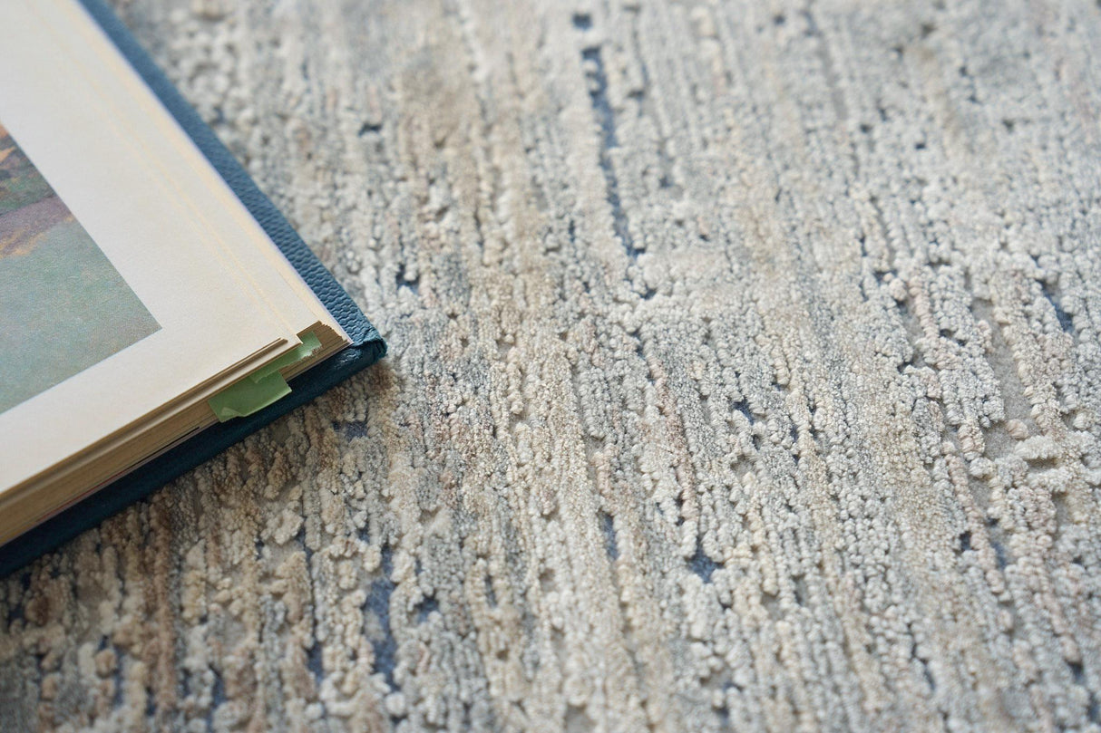 Exquisite Rugs Mercuri Power-loomed Acrylic/Viscose 5684 Light Blue/Blue 9' x 12' Area Rug