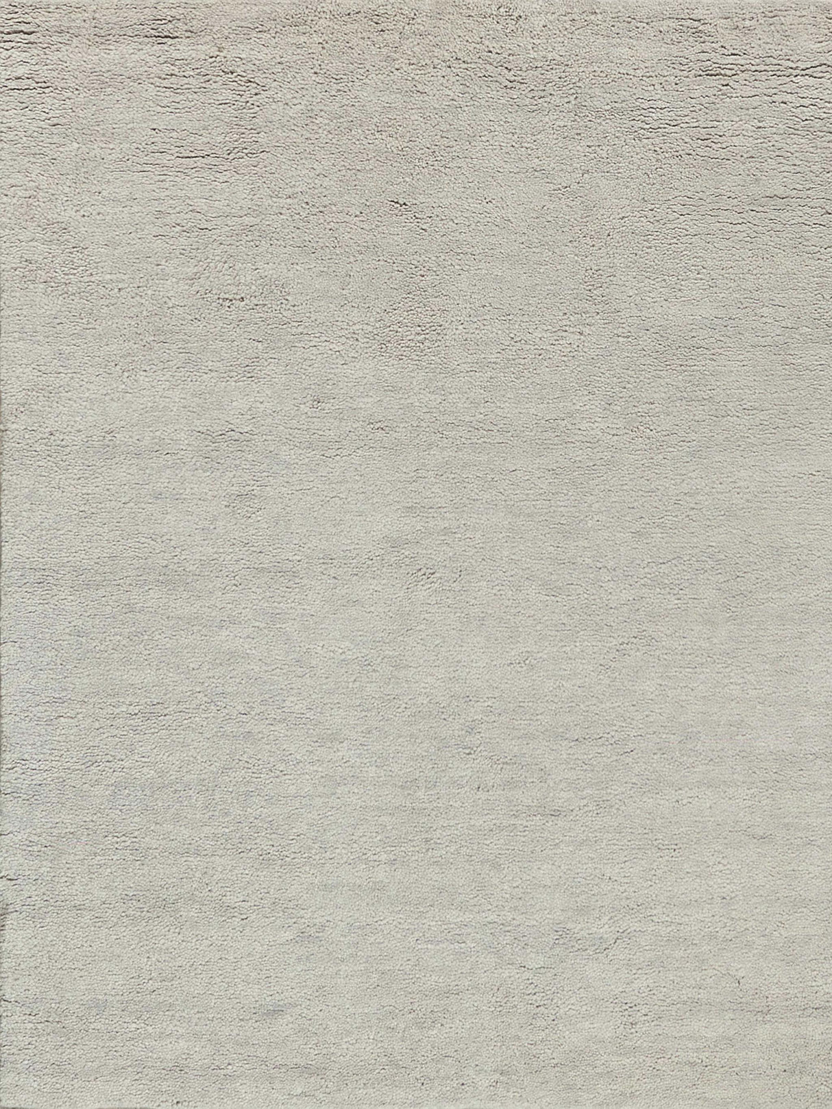 Exquisite Merino Hand-knotted Merino Wool Silver Area Rug 10.0'X14.0' Rug