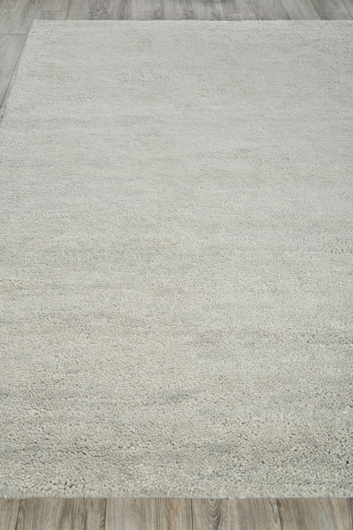 Exquisite Rugs Merino Hand-knotted Merino Wool 5392 Silver 9' x 12' Area Rug