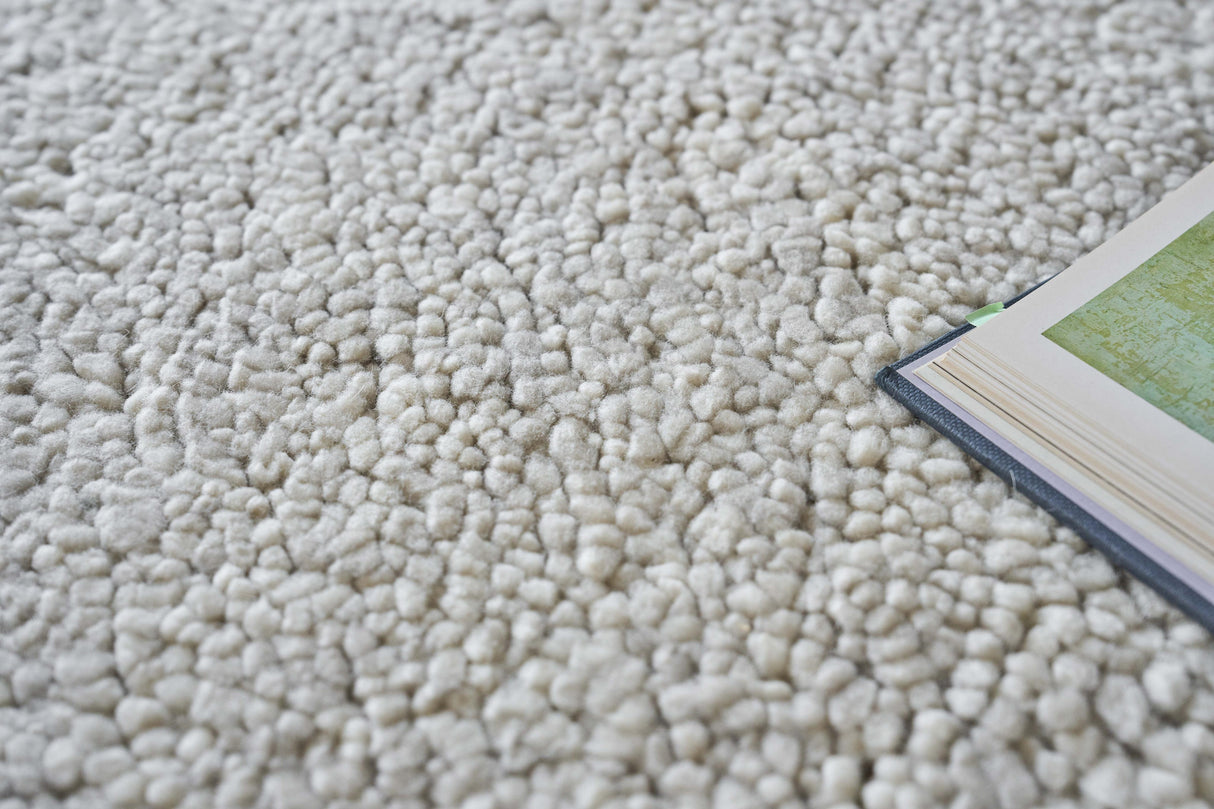 Exquisite Rugs Merino Hand-knotted Merino Wool 5392 Silver 9' x 12' Area Rug