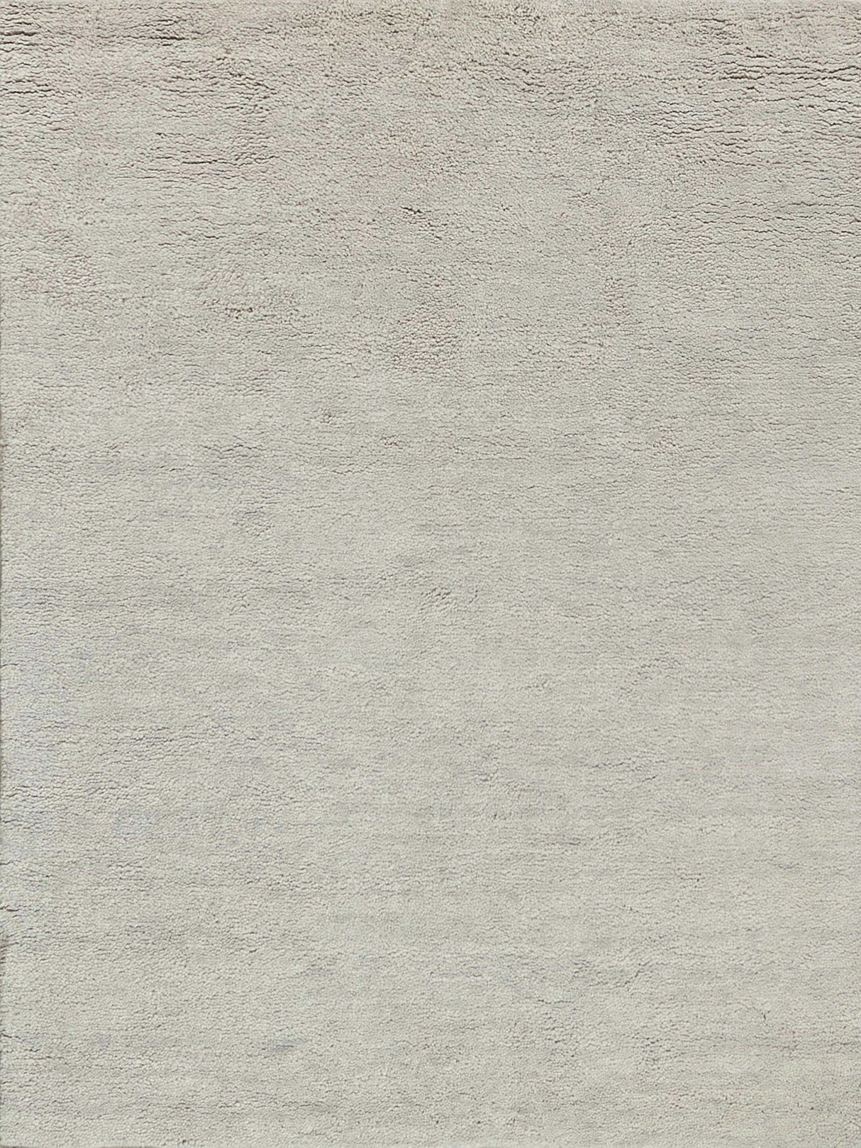 Exquisite Rugs Merino Hand-knotted Merino Wool 5392 Silver 9' x 12' Area Rug