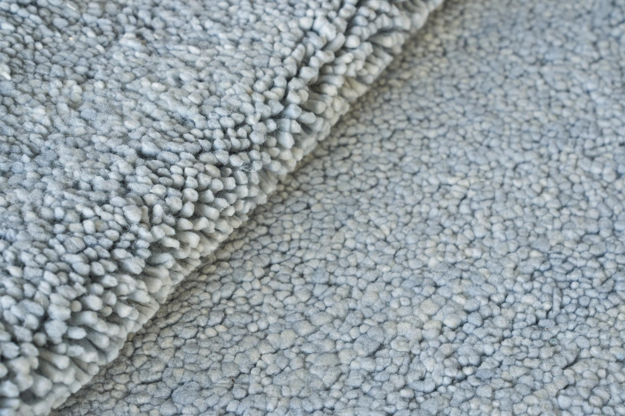 Exquisite Rugs Merino Wool Hand-knotted 5488 Blue 10' x 14' Area Rug