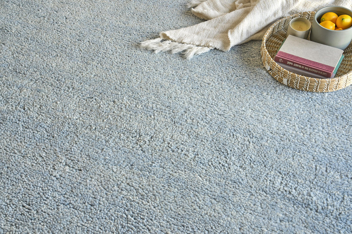 Exquisite Rugs Merino Wool Hand-knotted 5488 Blue 9' x 12' Area Rug