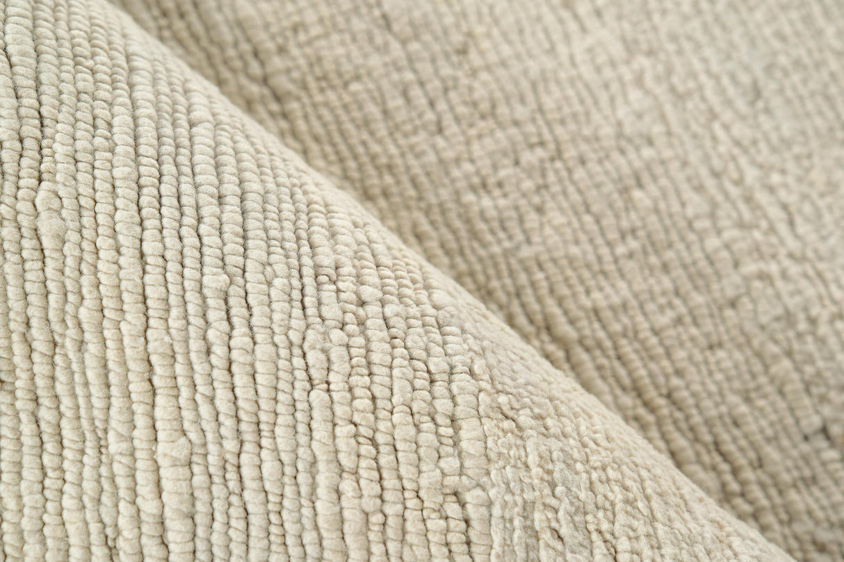 Exquisite Rugs Merino Wool Hand-knotted 4524 Light Silver 9' x 12' Area Rug