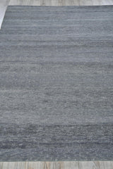 Exquisite Rugs Merino Wool Hand-knotted 4805 Dark Gray 10' x 14' Area Rug