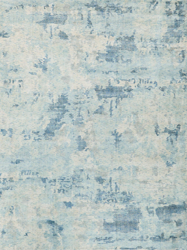 Exquisite Rugs Mineral Hand-loomed Wool/Bamboo Silk 5357 Blue 14' x 18' Area Rug