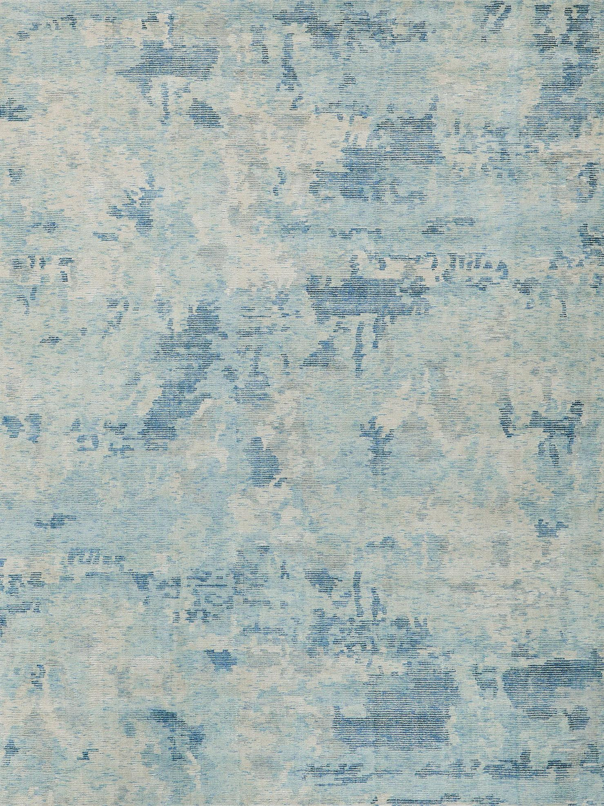 Exquisite Mineral Hand-loomed Wool/Bamboo Silk Blue Area Rug 14.0'X18.0' Rug