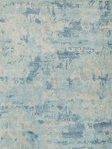 Exquisite Mineral Hand-loomed Wool/Bamboo Silk Blue Area Rug 9.0'X12.0' Rug