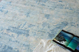 Exquisite Rugs Mineral Hand-loomed Wool/Bamboo Silk 5357 Blue 9' x 12' Area Rug