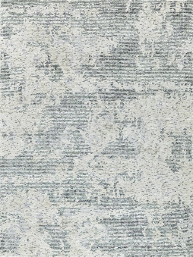 Exquisite Rugs Mineral Hand-loomed Wool/Bamboo Silk 5358 Green 10' x 14' Area Rug