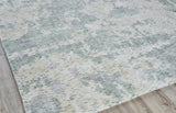 Exquisite Rugs Mineral Hand-loomed Wool/Bamboo Silk 5358 Green 10' x 14' Area Rug