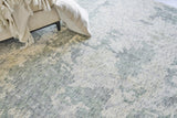 Exquisite Rugs Mineral Hand-loomed Wool/Bamboo Silk 5358 Green 8' x 10' Area Rug