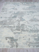 Exquisite Rugs Mineral Hand-loomed Wool/Bamboo Silk 5359 Beige 10' x 14' Area Rug